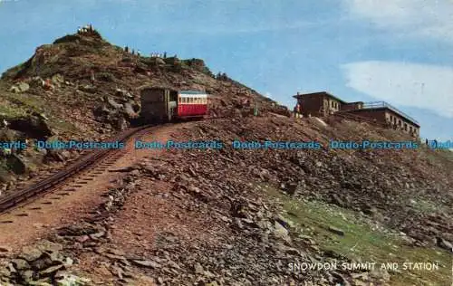 R063542 Snowdon Gipfel und Station. Lachs. 1961