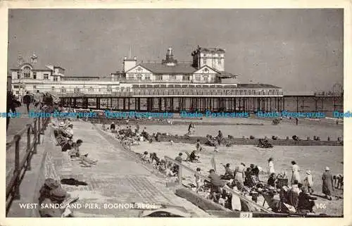 R062893 West Sands and Pier. Bognor Regis. 1953