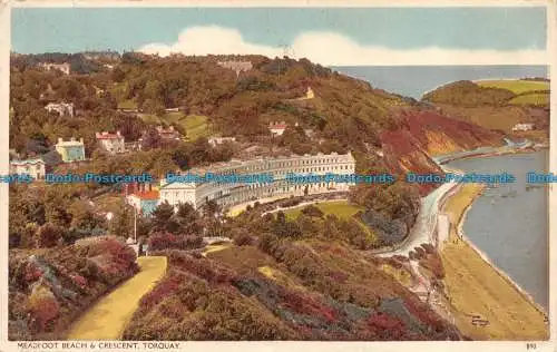 R062451 Meadfoot Beach und Crescent Torquay. Nr. 890. 1950