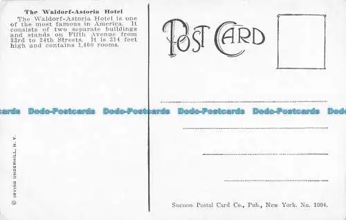 R062514 Waldorf Astoria Hotel. New York