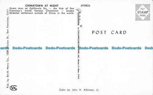 R063666 Chinatown bei Nacht. Smith. John. H. Atkinson