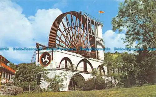 R064238 Laxey Wheel. Isle of Man. Jarrold. Cotman Farbe