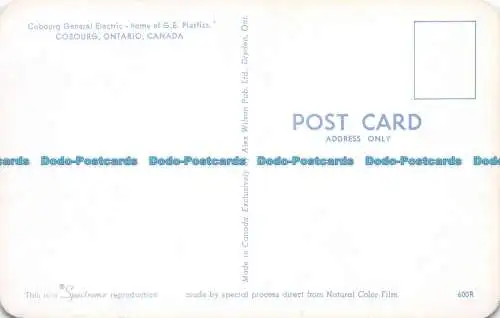R064286 Cobourg General Electric Home aus G.E. Kunststoffen. Coburg Ontario. Kanada