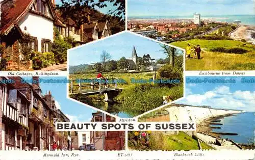 R063744 Beauty Spots of Sussex. Multi-View. Valentinstag. 1971