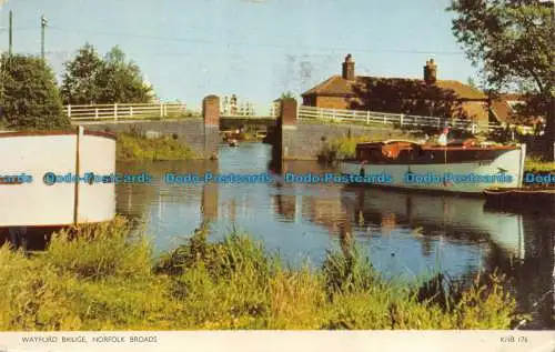 R064367 Wayford Brücke. Norfolk Broads. Jarrold. RP. 1959