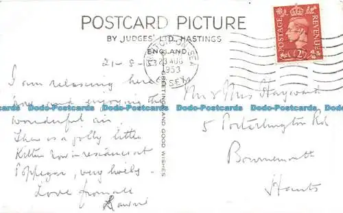 R063228 Zickzackpfad. Frinton auf See. Judges Ltd. Nr. 20002. 1953