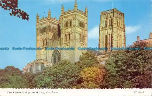 R064448 Die Kathedrale vom Fluss. Durham. Bamforth