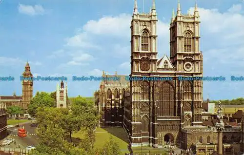 R063967 Westminster Abbey und Big Ben. London