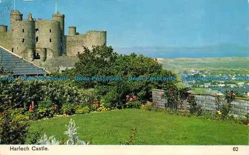 R064986 Schloss Harlech. Bamforth. Farbglanz. Nr. 62. 1973