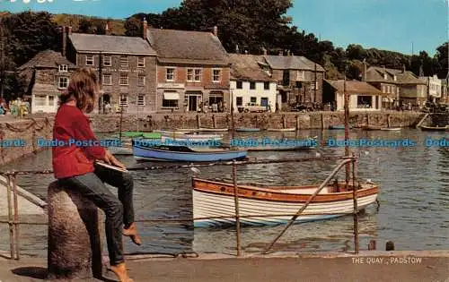 R064999 Der Kai. Padstow. Lachs. 1973