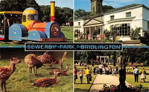 R064613 Sewerby Park. Bridlington. Multi-View. Bamforth. Farbglanz. 1970