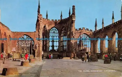 R065042 Die Ruinen. Kathedrale von Coventry. Lachs. 1967