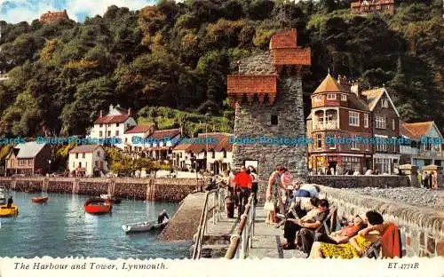 R064140 Hafen und Turm. Lynmouth. Valentinstag. 1969