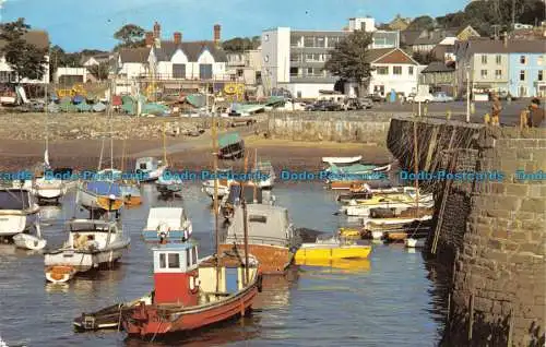 R065225 Saundersfoot Harbour. Pembrokeshire. Jarrold. Cotman Farbe. 1982