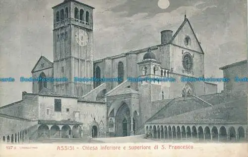 R064853 Assisi. Untere und obere Kirche S. Francesco. Alterocca