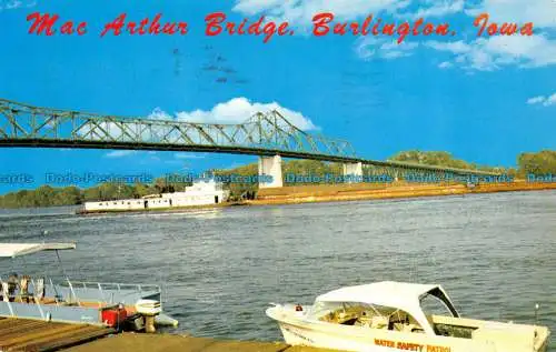 R065329 Mac Arthur Bridge. Burlington. Iowa. Dunlop. 1989