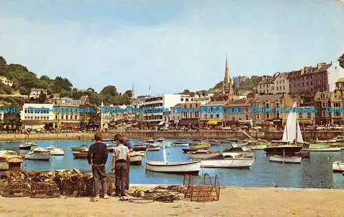 R073505 Der innere Hafen. Torquay. Jarrold. Cotman Farbe. 1968