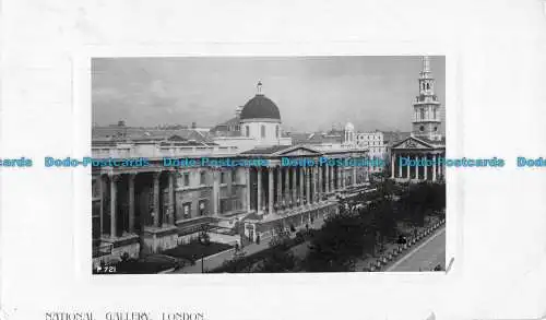 R074712 Nationalgalerie. London. Rotationsfoto. Plate Sunk Gem Serie. 1907