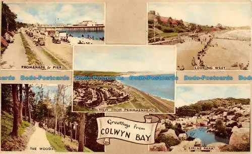 R076577 Colwyn Bay. Photochrom. Multi View