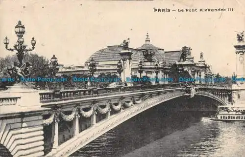 R074903 Paris. Die Alexander-III-Brücke. Impr. Edia