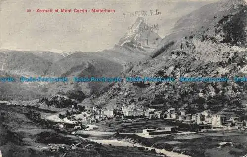 R077157 Zermatt und Matterhorn. Matterhorn