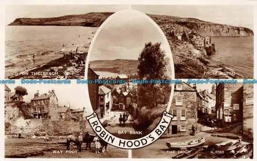 R077195 Robin Hoods Bay. Valentinstag. RP. Multi View