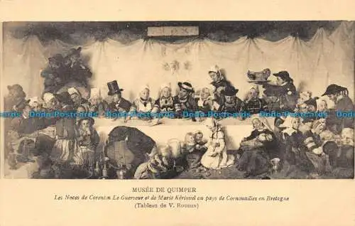 R076720 Museum von Quimper. Die Hochzeit von Corentin Le Guerveur und Marie Kerinvel