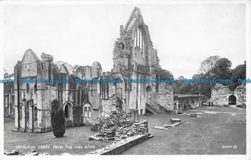 R075843 Dryburgh Abbey vom Hochaltar. Valentinstag. Foto braun