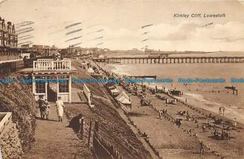 R077276 Kirkley Cliff. Lowestoft. 1929