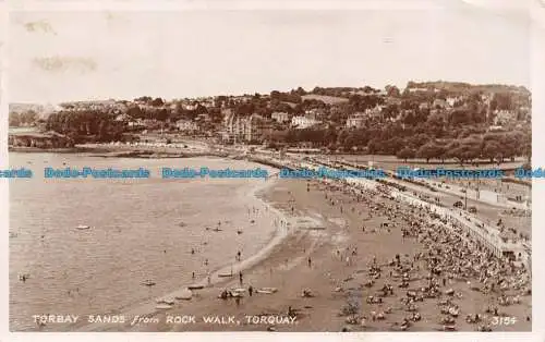 R076734 Torbay Sands vom Rock Walk. Torquay. Das Siegel der künstlerischen Serie. RP. 1