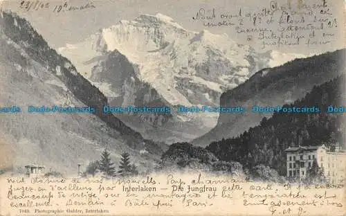 R077284 Interlaken. Die Jungfrau. Gabler. 1902