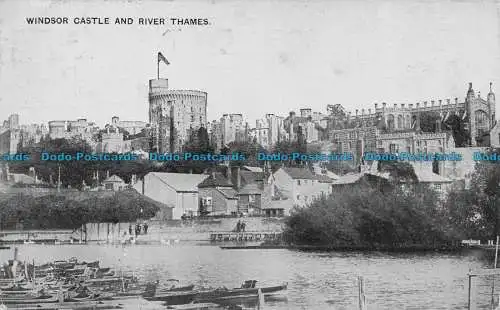 R077290 Windsor Castle und Themse. Die Auto-Foto-Serie. 1909