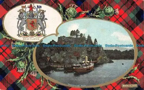 R077370 Schottland. Trossachs Pier. Macduff. Kameraserien B. und Rs. Nein. 816. Bri