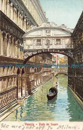 R075990 Venedig. Seufzerbrücke. Ferd. Gobbato