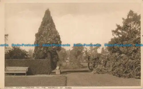 R075244 Central Walk. Blick auf den Maibaum der Rosen. S.C. Worsey. RA