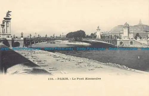 R075250 Paris. Die Alexanderbrücke. Postkarte