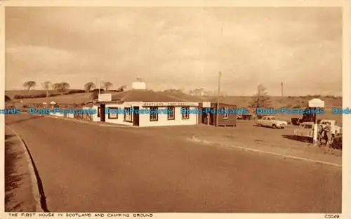 R076073 Das erste Haus in Schottland und Campingplatz. Photochrom