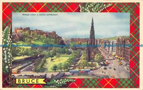 R077505 Princes Street and Castle. Edinburgh. Bruce. Dennis