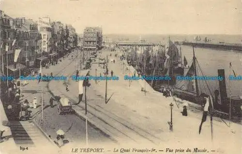 R077542 Le Treport. Der Quai Francois Ier. Aufnahmeansicht der Musoir. Euredis