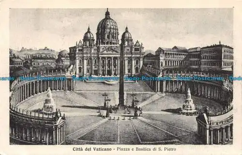 R076114 Vatikanstadt. Petersplatz und Petersdom. Alterocca Terni