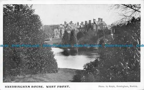 R076151 Sandringham House. Westfront. Ralph