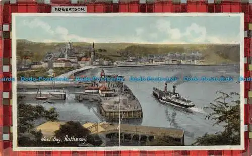 R077038 Robertson. West Bay. Rothesay. Tartan Serie Nr. 4152. Britische Manufaktur