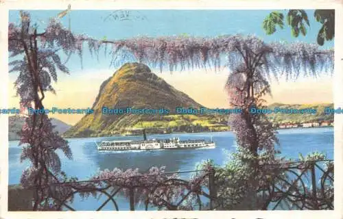 R077068 Luganersee und Monte S. Salvatore. 1963