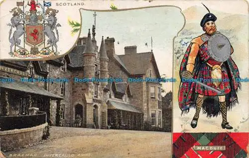 R077594 Schottland. Braemar. Invercauld Arme. Macduff. Kameraserien B. und Rs. Nein