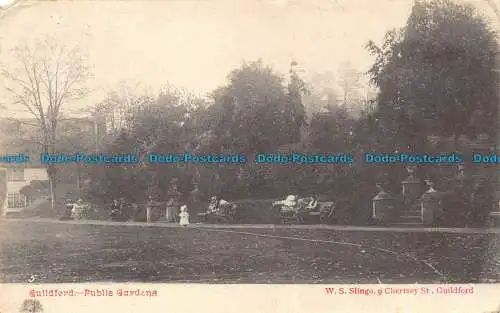 R076227 Guildford. Öffentliche Gärten. W. S. Slingo. 1905