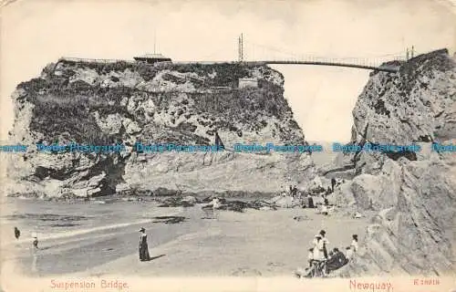 R076231 Hängebrücke. Newquay