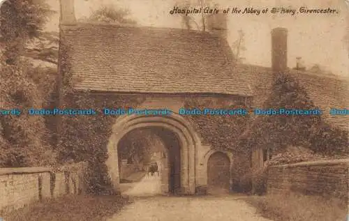 R076266 Krankenhaustor der Abtei St. Mary. Girencester. W. Dennis Moss. Die