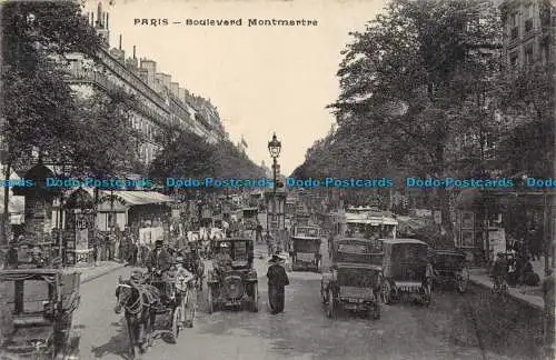 R077662 Paris. Boulevard Montmartre. 1918