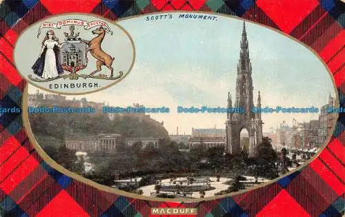 R077750 Edinburgh. Scotts Monument. Macduff. Kameraserien B. und Rs. Nein. 764. B