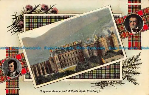 R077791 Holyrood Palace and Arthurs Sitz. Edinburgh. A. und G. Taylors Orthochro